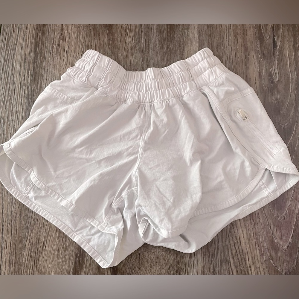 Lululemon white/grey shorts